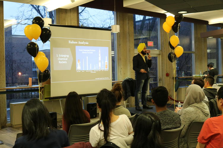 student pitching at first year residence problem pitch