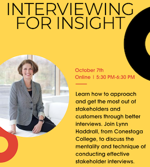 Interview for insight event poster