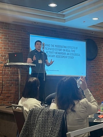 Ryan Chen presenting at ECSEPS