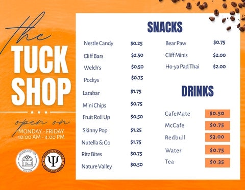 Tuck Shop Menu Web