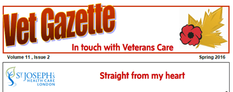 Logo of Vet Gazette, in touch with Veterans Care