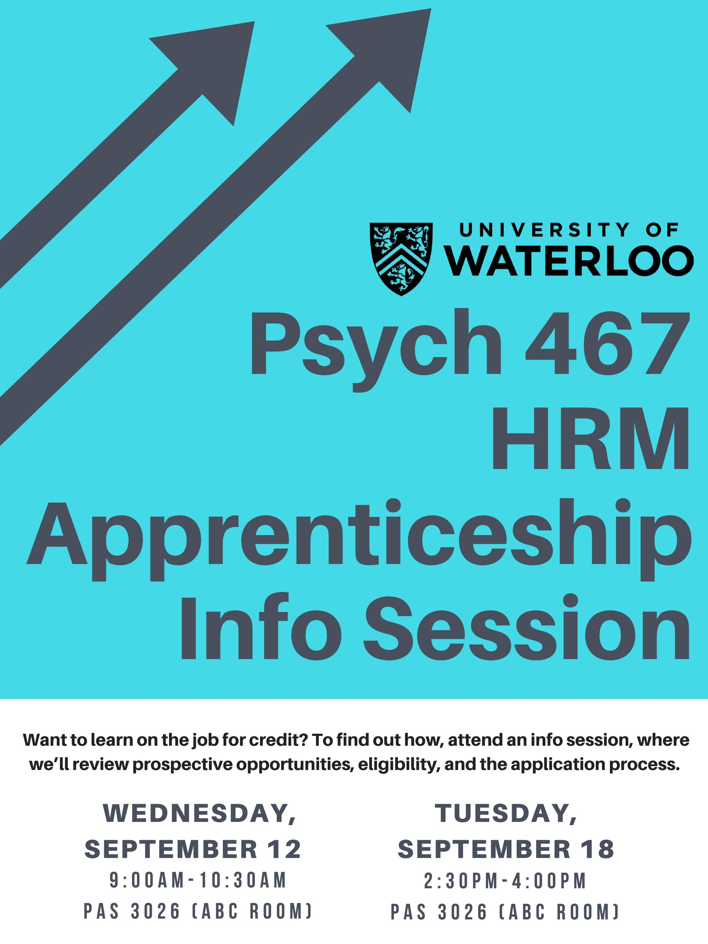 HRM Apprenticeship Info Session Poster