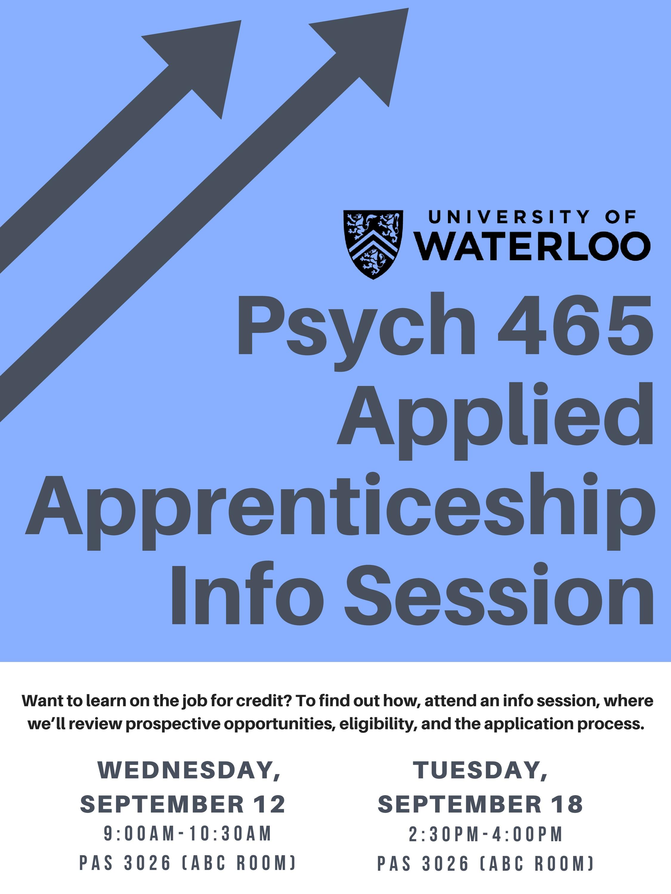 Applied Apprenticeship Info Session Poster