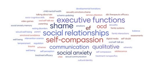 word map of research topics from 2025