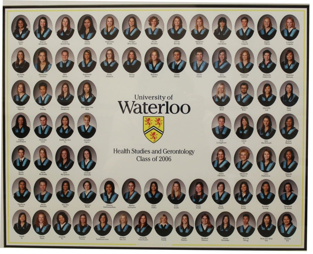 Health Studies Class of 2006 graduation photo composite.