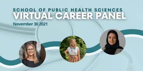 Promotional banner for virtual career panel.
