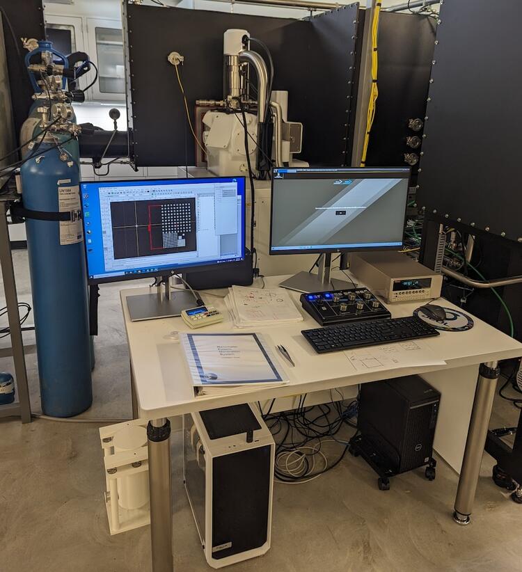 Electron Beam Lithography Station