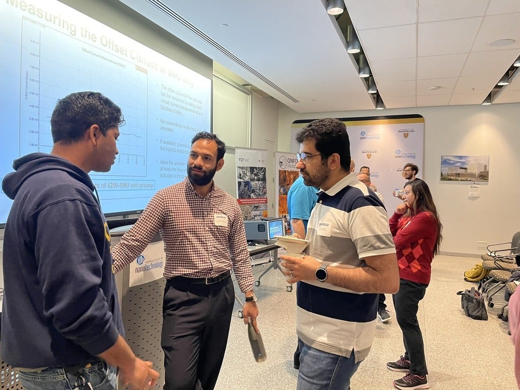 Participants discuss electrical characterization