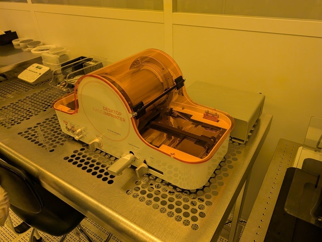 Stensborg NIL system sitting in the QNFCF cleanroom