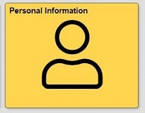 Personal information tile in quest