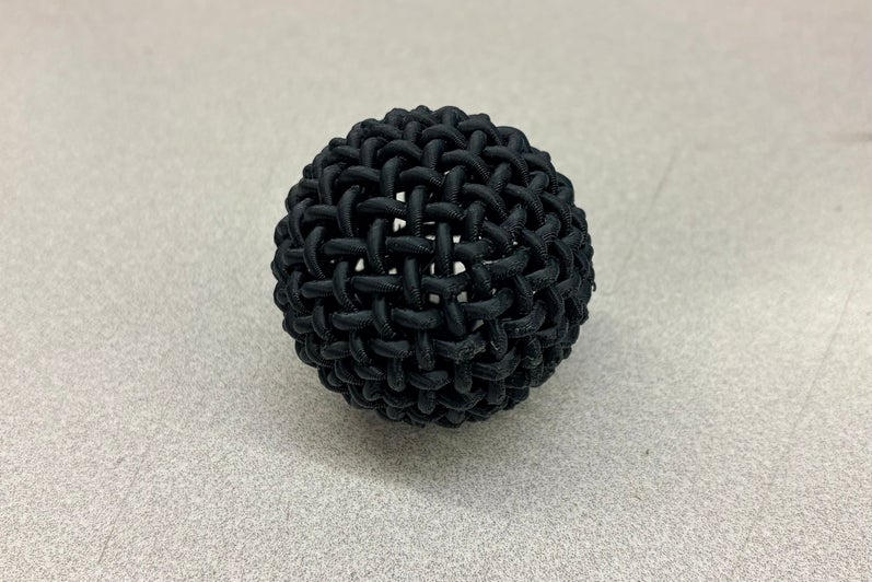Example build without the PVA supports