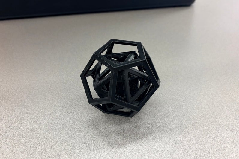 Example build without the PVA supports