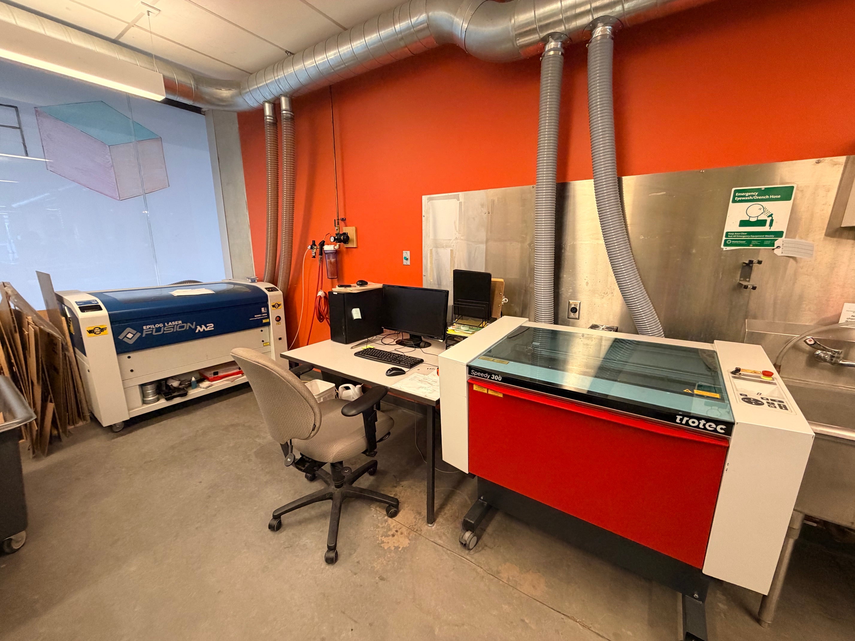 RPC laser cutter machine layout