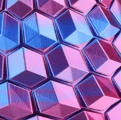 Shiny blue and magenta mixd filament 