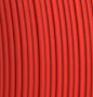 Red pla filament swatch 