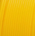 Catepillar yellow pla filament swatch 