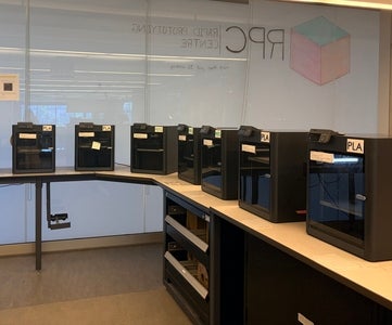 All printers in the Rapid Prototyping Centre