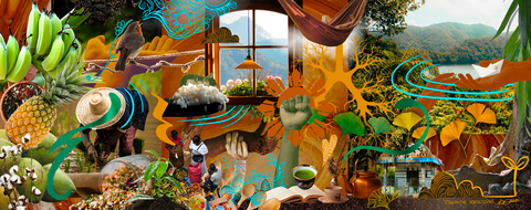 Banner image representing Cultivating Care-Full Futures created by Jasmine Vanstone.