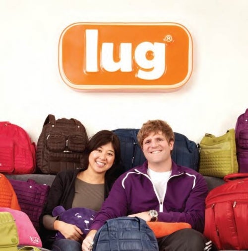 Amy and Jason Richter with Lug products