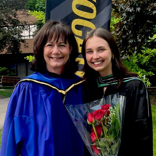 Supervisor Dr. Sherry Dupuis and Erica MacTavish.