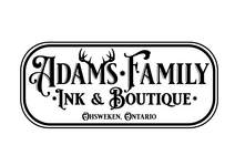 Adams Family Ink and Boutique logo.