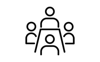 icon :people sitting at a table