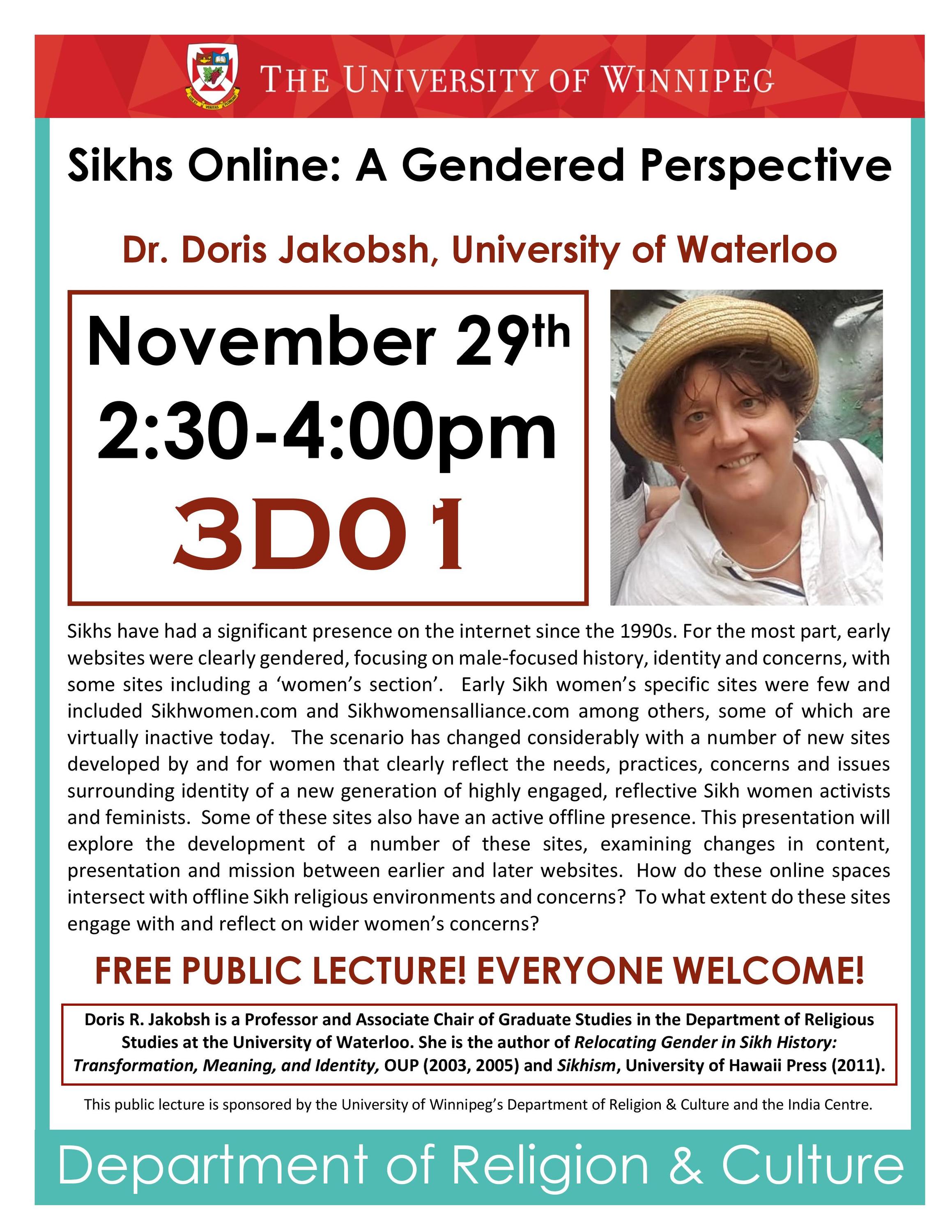 Lecture flyer.