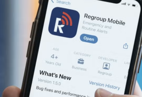 Regroup Mobile app image