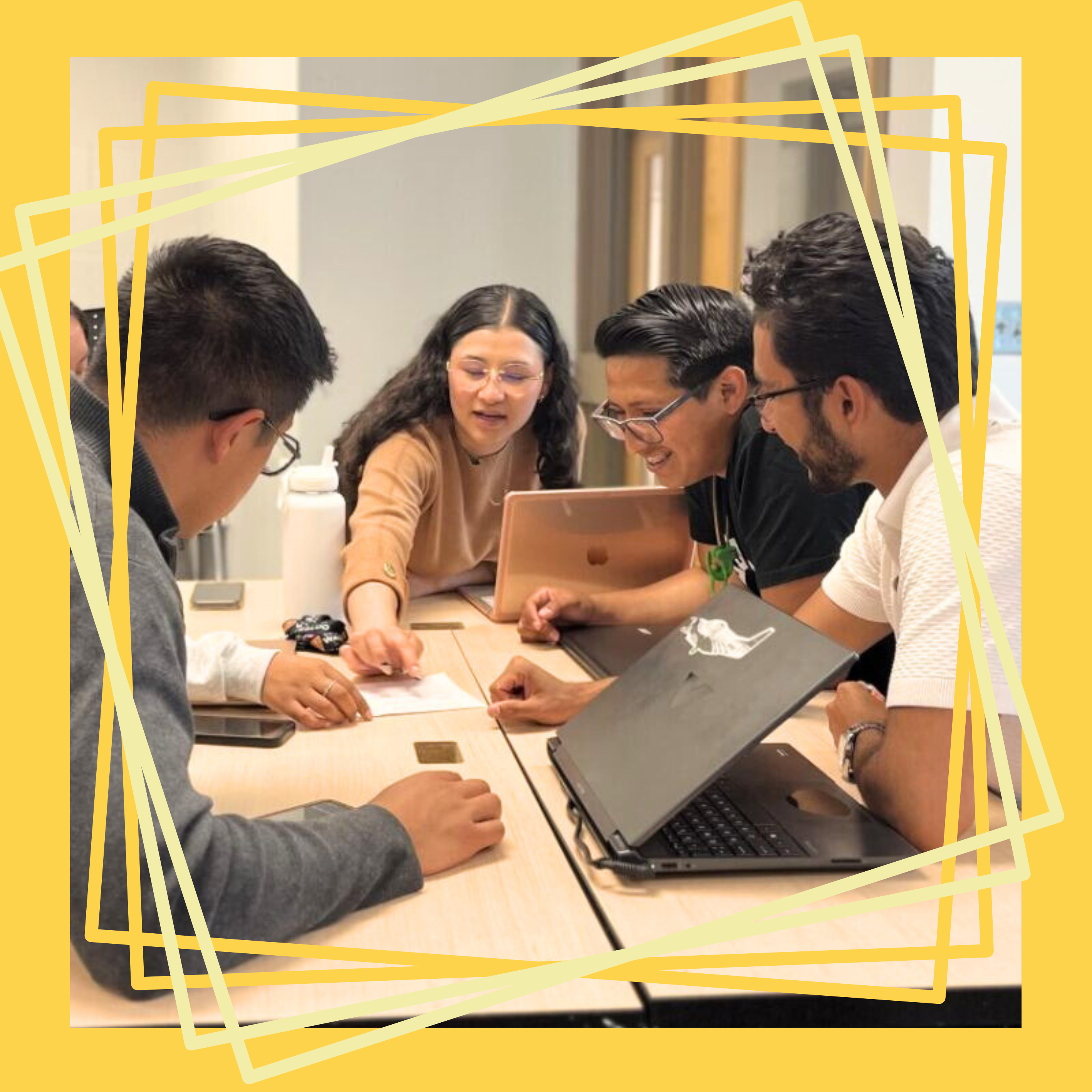 Graduate Students Socializing