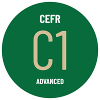 icon with text reading CEFR C1 ADVANCED