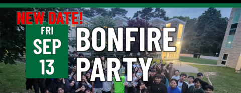 NEW DATE: Bonfire Party now on Friday, September 13