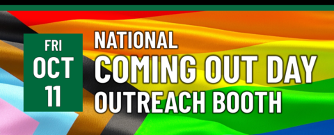 National Coming Out Day Outreach Booth on October 11