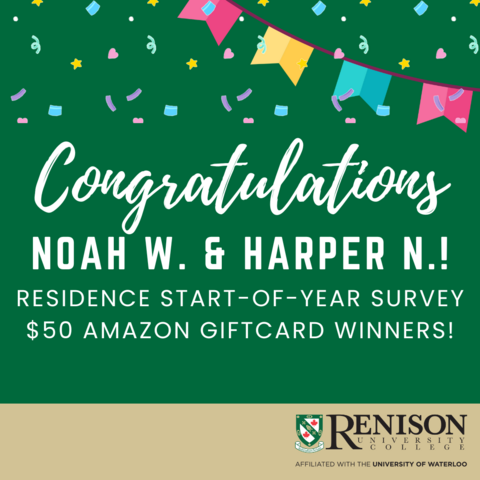 Congratulations Noah and Harper!