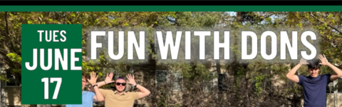 Header that says Fun With Dons