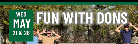 Header that says fun with don
