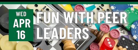 Header that says "Fun with Peer leaders"