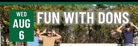 Header that says fun with dons