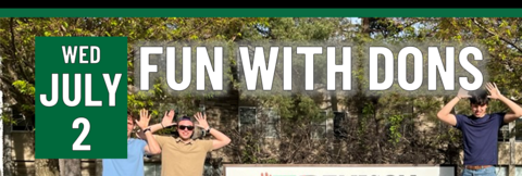 Header that says fun with dons
