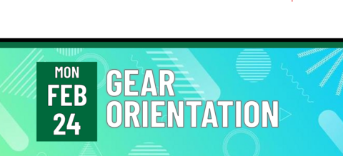 Header that "Mon feb 24 - GEAR orientation"