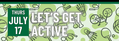 Header that says Let's get active