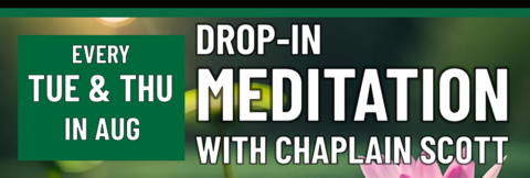 Header that says Drop-In Meditation