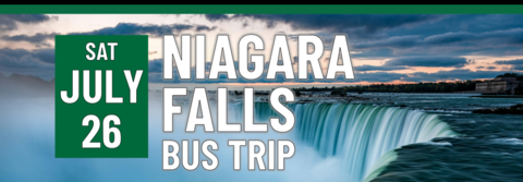 Header that says Niagara Falls Bus Trip