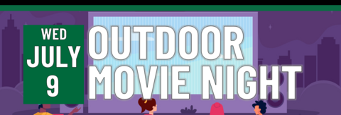 Header that says Outdoor Movie Night