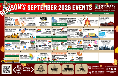 Renison Calendar September 2026