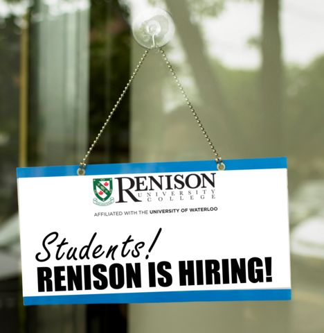 Students! Renison is hiring!
