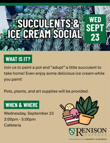 Succulents and Ice Cream Social