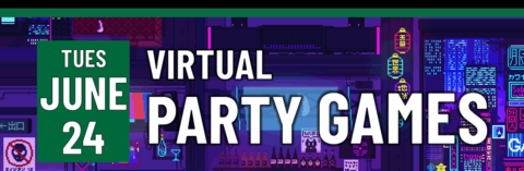 Header that says Virtual party games 