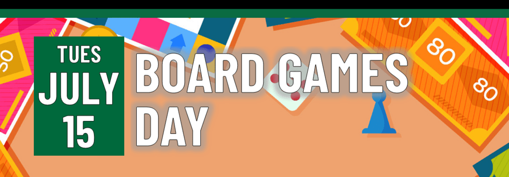 Header that says Board Game Day