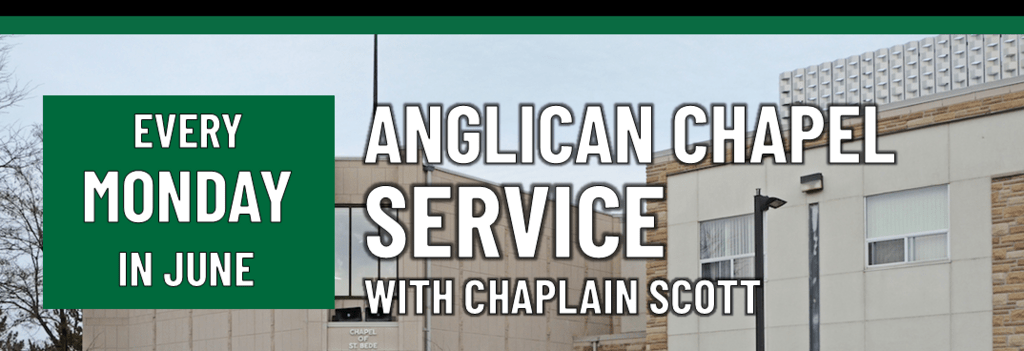Header that says Anglican Chapel Service