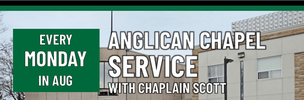 Header that says Anglican Chapel Service